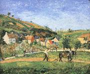 Camille Pissarro Men farming oil painting